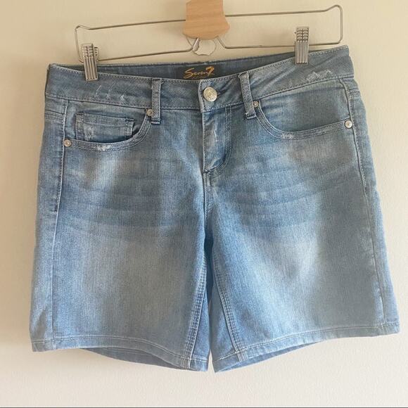 Seven7 7” Jean Shorts Size 6 - Picture 1 of 6